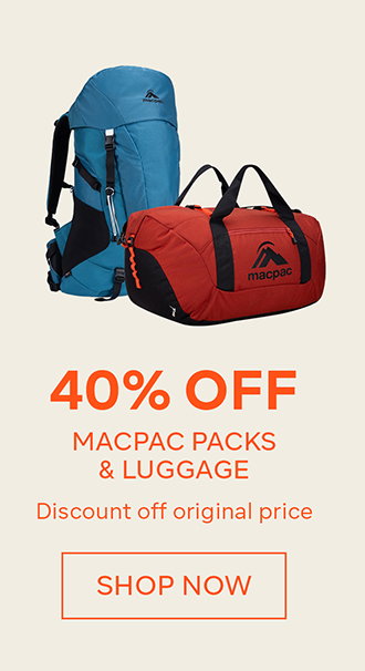 40% off Macpac Packs & Luggage