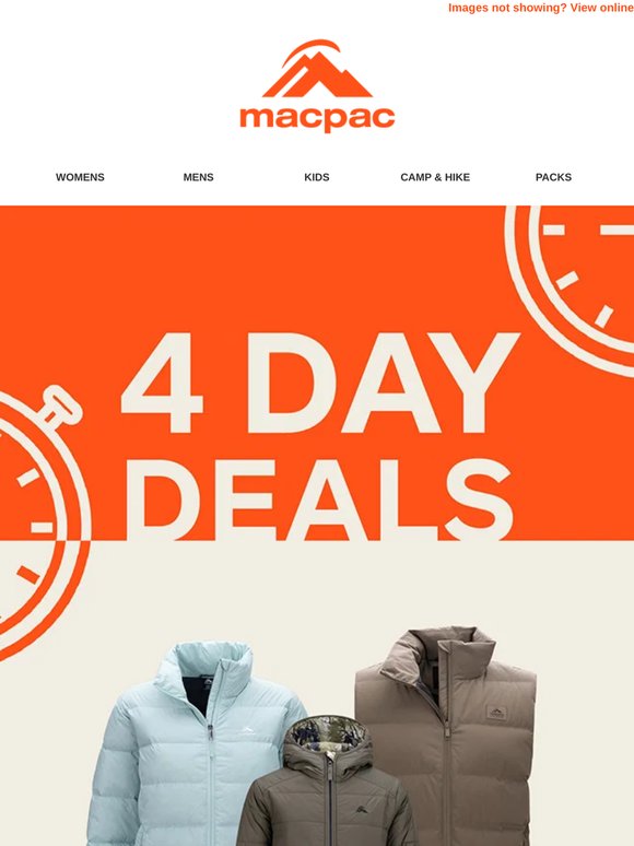 4 Day Deals Ends Tonight