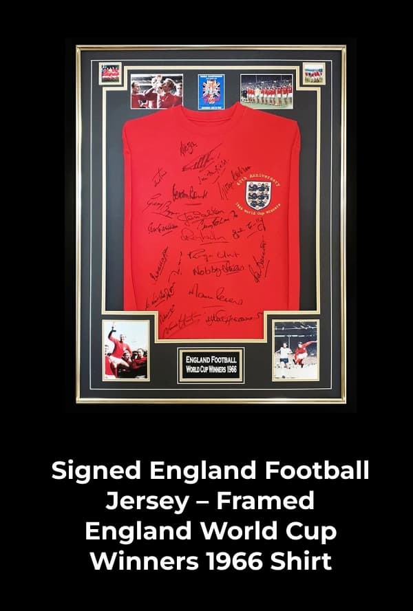 Signed England Football Jersey
