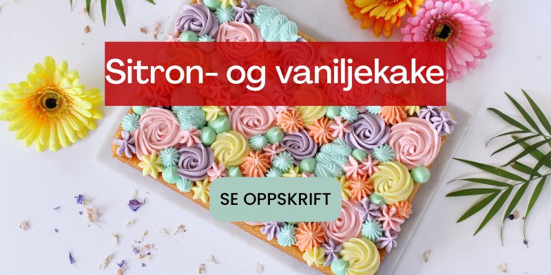sitron- og vaniljekake