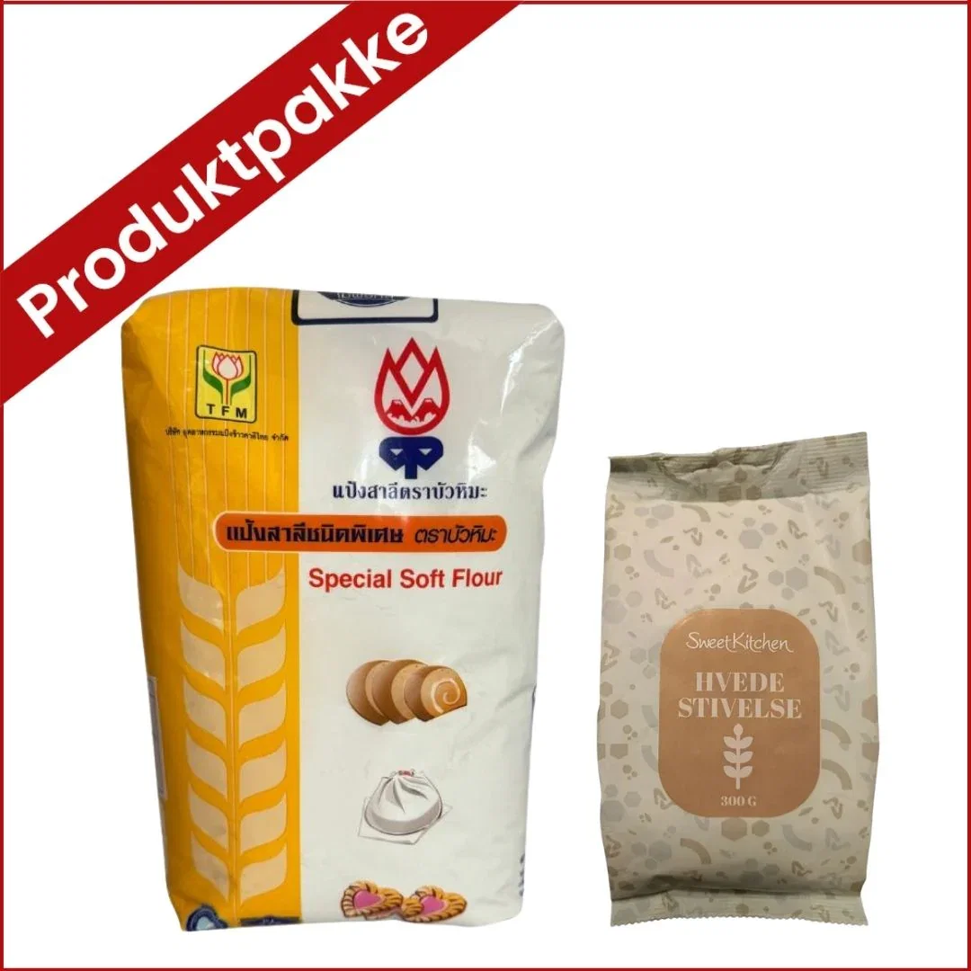 Image of Spesial hvetemel og hvetestivelse, Produktpakke til kakemel