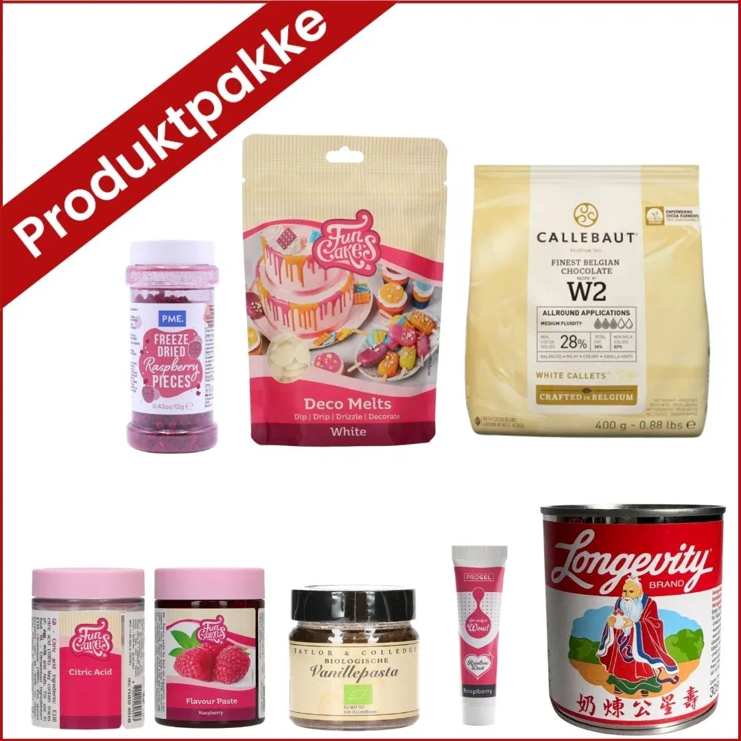 Image of Produktpakke til Bringebærkake