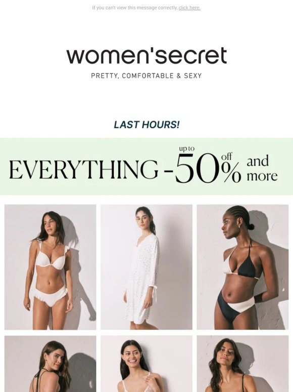 Everything ends at 50% off and more! 🏃🏻‍♀️ Hurry up