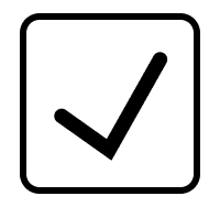 Icon eines Häkchens