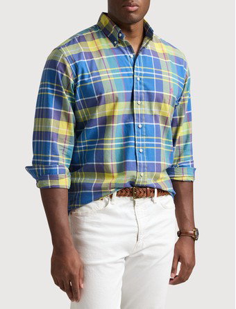 Plaid Oxford Sport Shirt