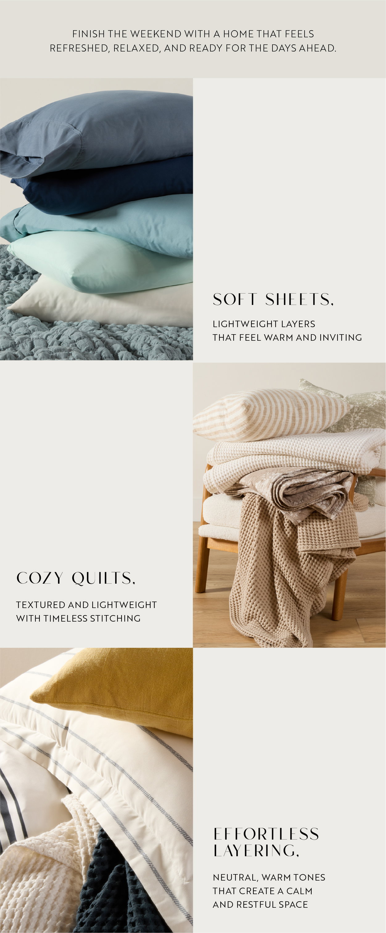 Finish the weekend with a home that feels refreshed, relaxed, and ready for the days ahead.
