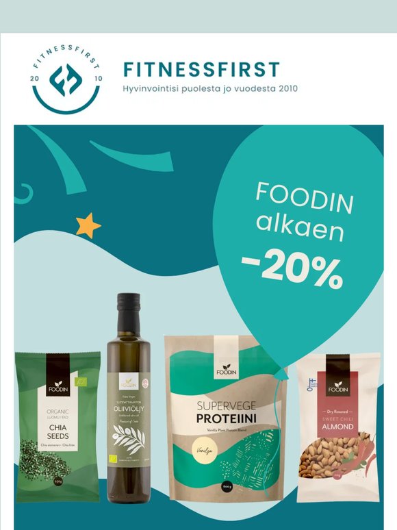Kotimainen FOODIN alkaen -20% 💚 + SUPERtarjouksia!