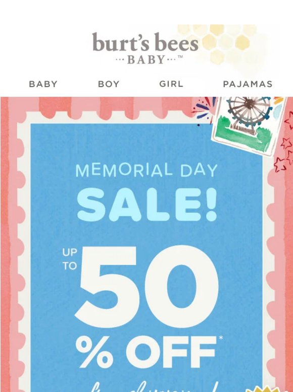 Save up to 50% off plus free shipping!