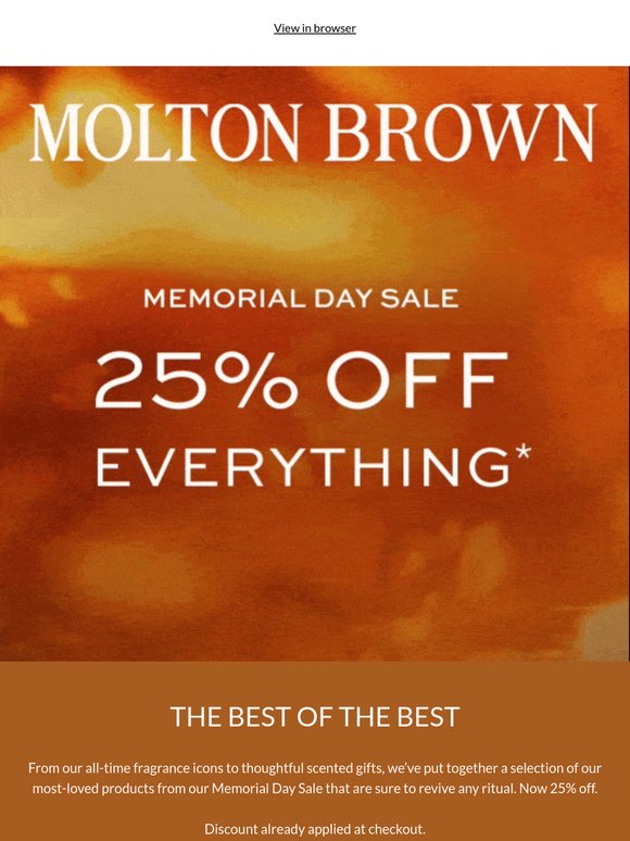 25% Off Our Bestsellers*