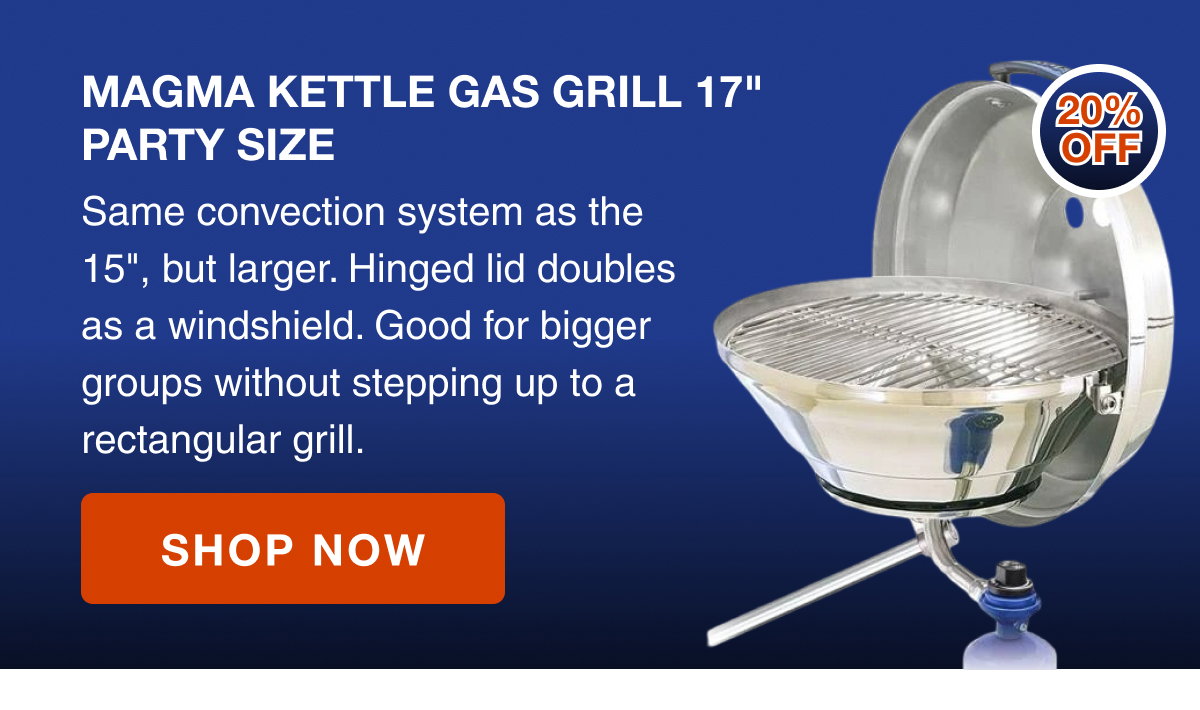 Magma Kettle Gas Grill 17" Party Size