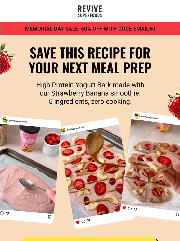 Sunday Meal Prep? 🍓