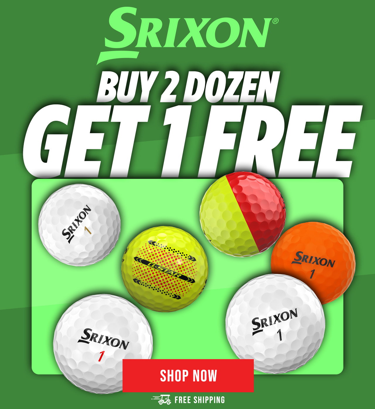 Srixon Buy 2, Get 1 FREE Golf Balls