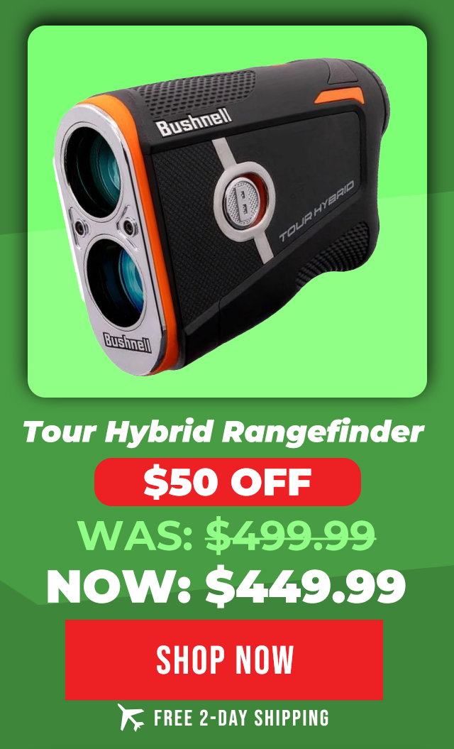 Bushnell Orange Tour Hybrid Laser Golf Rangefinder With GPS