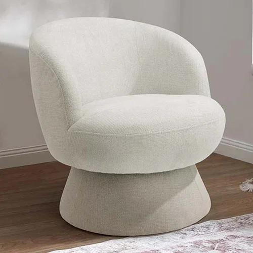 Eloise Chenille Swivel Armchair