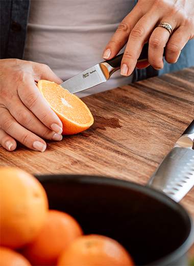 Tefal Jamie Oliver knivblok, sølv, 5 dele
