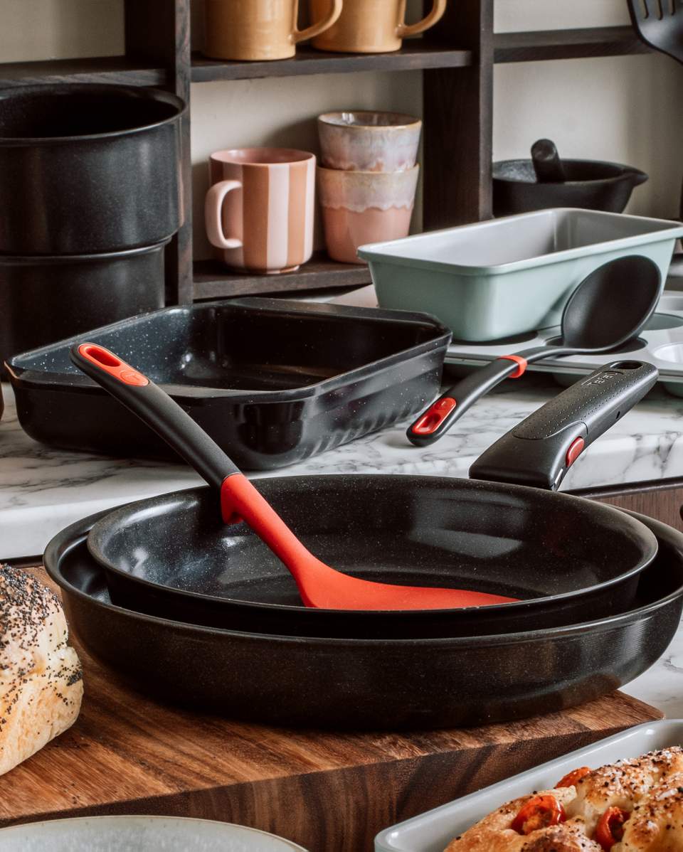 Tefal Ingenio Excellence Ceramic gryde- og stegepandesæt, 13 dele, sort