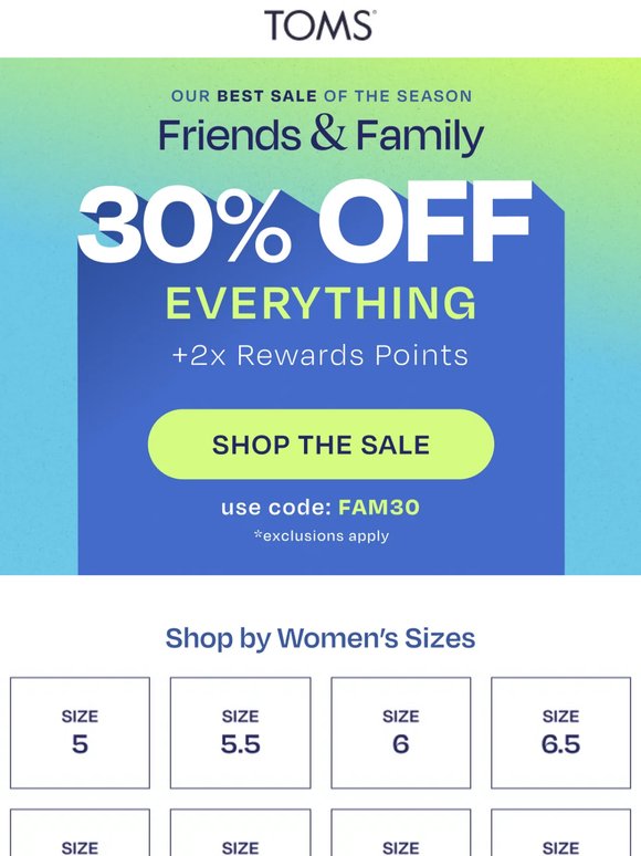 Hey there, Let’s Find Your Size (And Save 30% Sitewide)