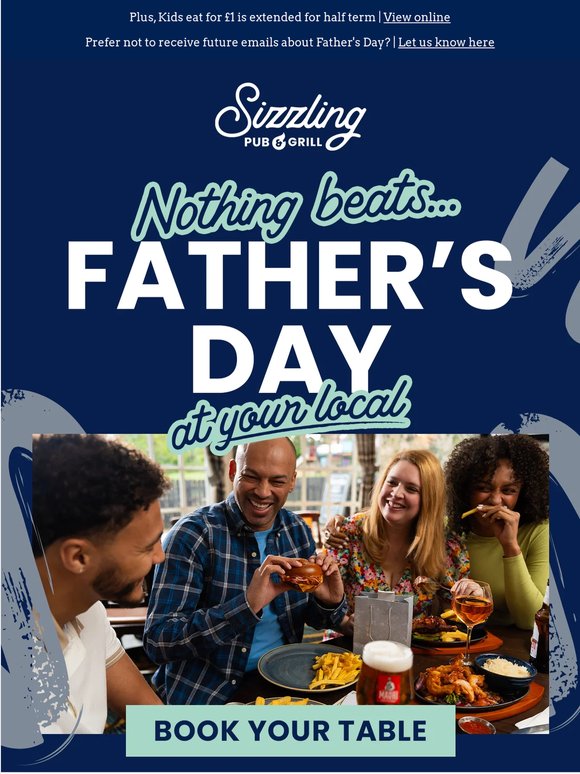 4 weeks to go: get your Father's Day Plans sorted 🍻