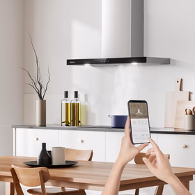 Ciarra Cappa A Parete Da 90cm Con Touch Control CBCS9102-OW