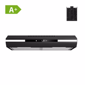 CIARRA Cappa Sottopensile Slim 60cm | Comandi Touch, LED, Filtro a Carbone Incluso CBCB6921-OW