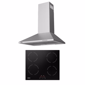 Ciarra Set Classico 60 cm: cappa a parete + piano a induzione 4 zone