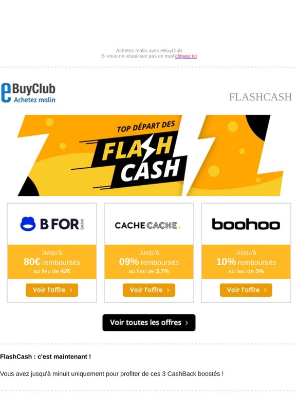 ⚡️ FlashCash : vous avez jusqu’à minuit !