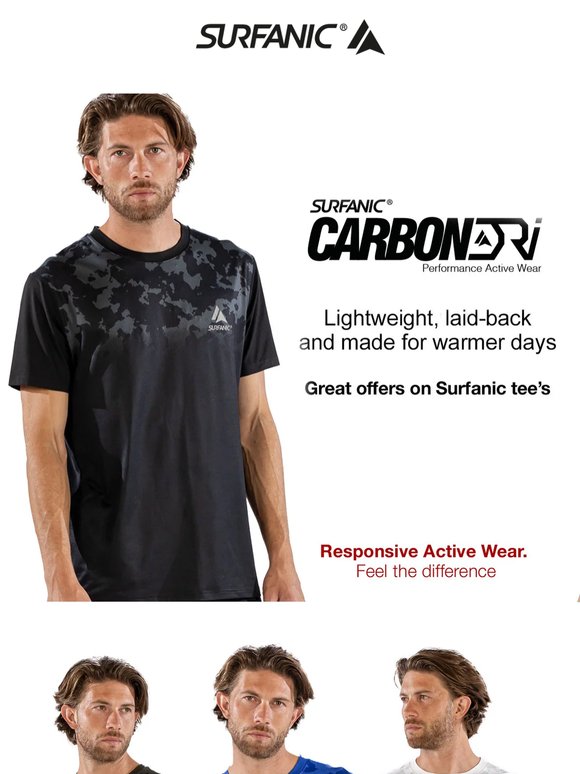 Here Comes the Sun ☀ — Stay Cool in CarbonDri® Performance Tech Tees