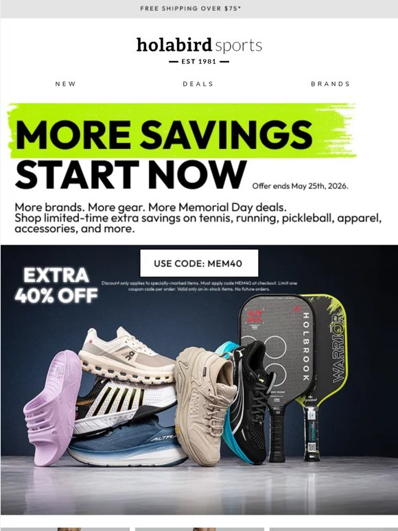 Extra 40% Memorial Day Savings Just Dropped