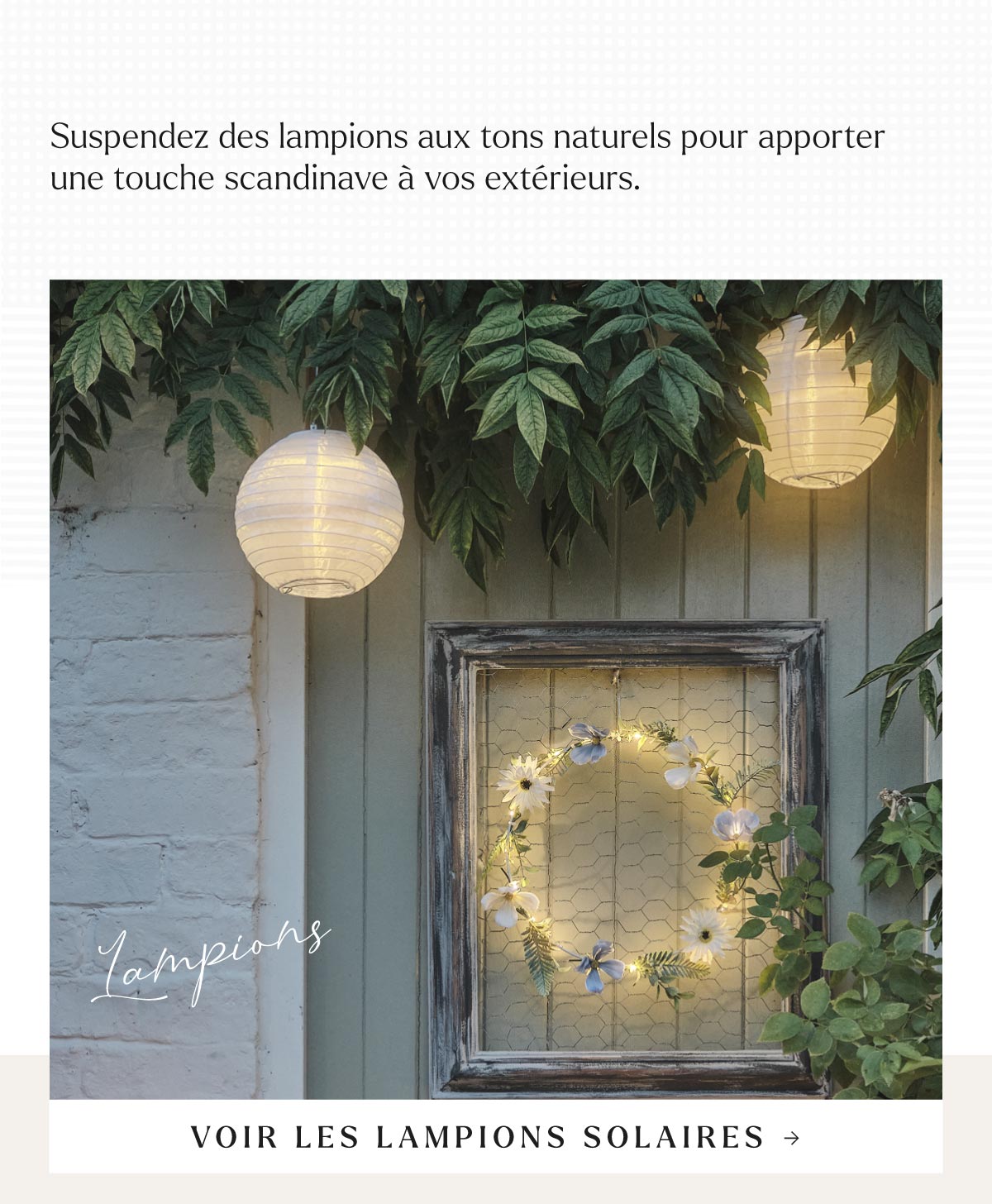 Lampions: lanternes à suspendre