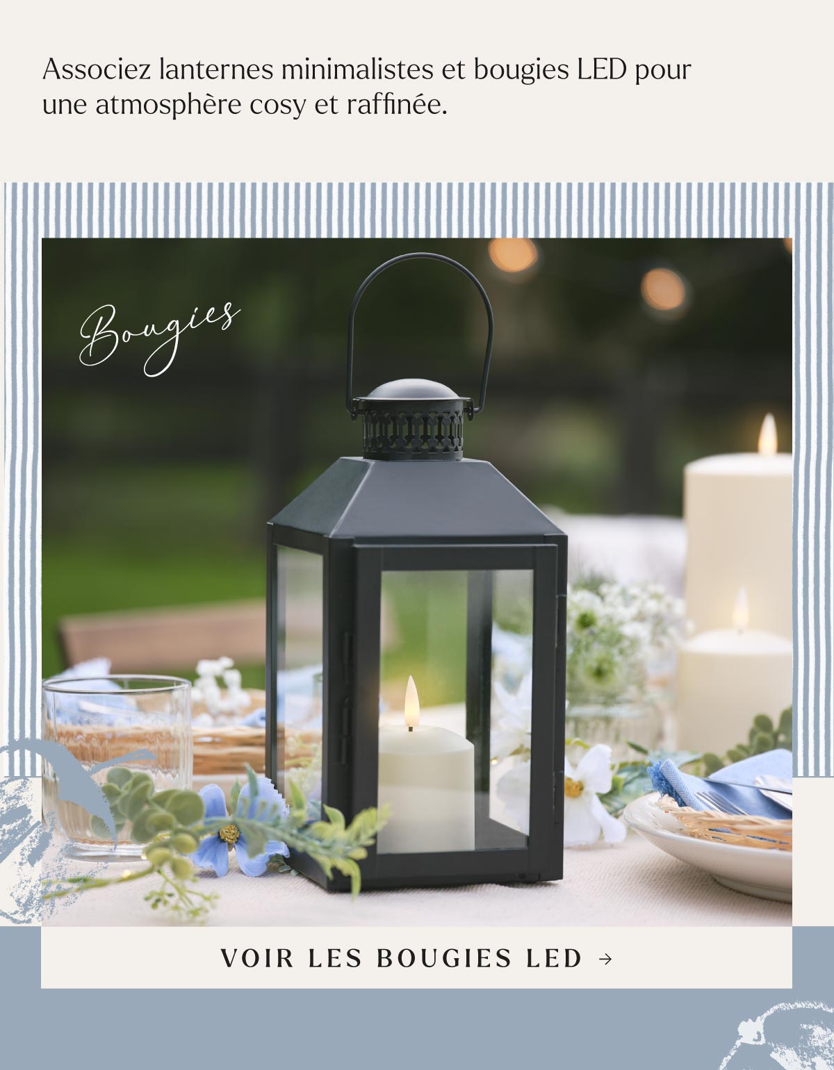 Lanternes & bougies d'exterieur