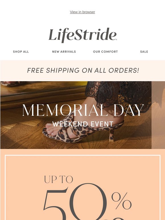 ENDS SOON: Up to 50% off + Free shipping