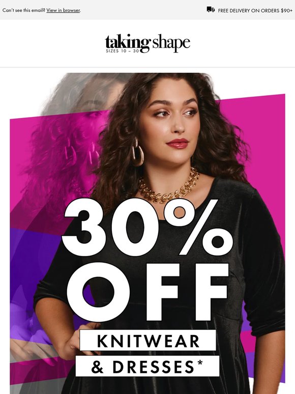 30% Off Knitwear & Dresses Now On