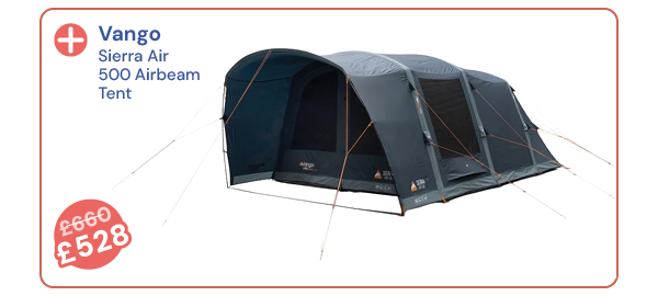 Vango Sierra AIr 500 Airbeam Tent - Blue. Reduced from £660 to £528.