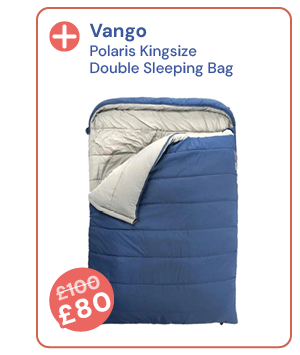 Vango Polaris Kingsize Double Sleeping Bag. Reduced from £100 to £80.