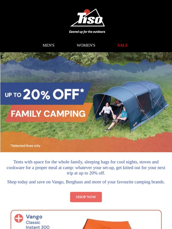 Up To 20% Off Family Camping