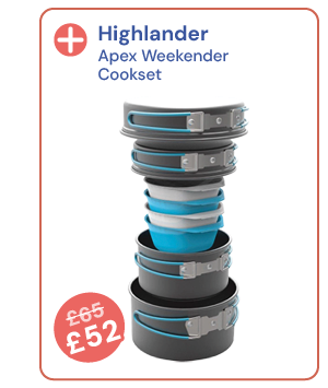 Highlander Apex Weekender Cookset. Reduced from £65 to £52.
