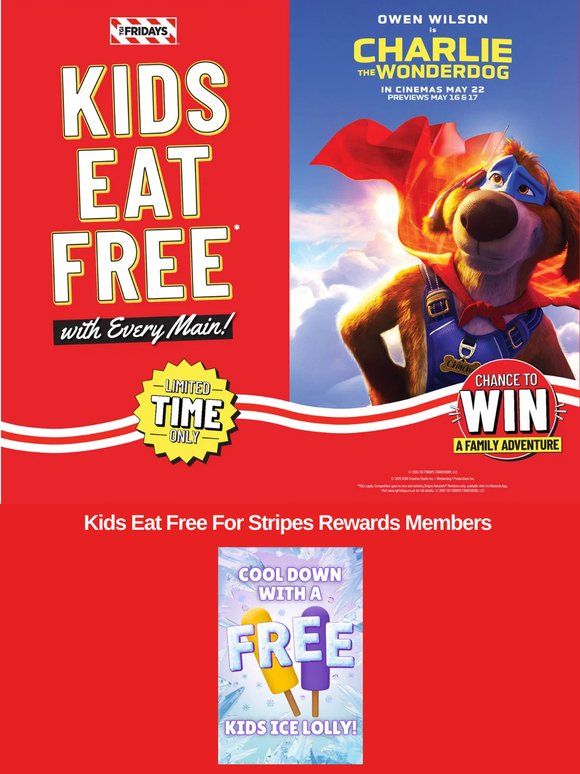 Kids Eat FREE in May + Your Chance to Win a Family Adventure