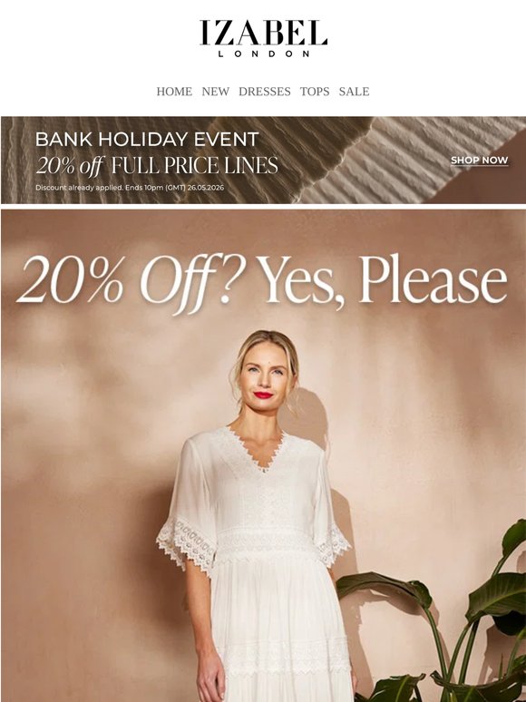 Take 20% off these bestsellers