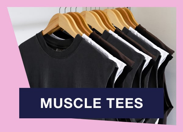 Shop men's muscle tees and tanks