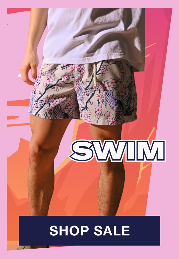 Shop men's summer sale swim trunks and board shorts