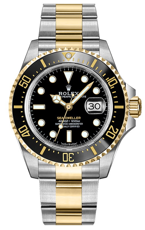 Sea-Dweller Yellow Gold & Oystersteel Men's Watch M126603-0001