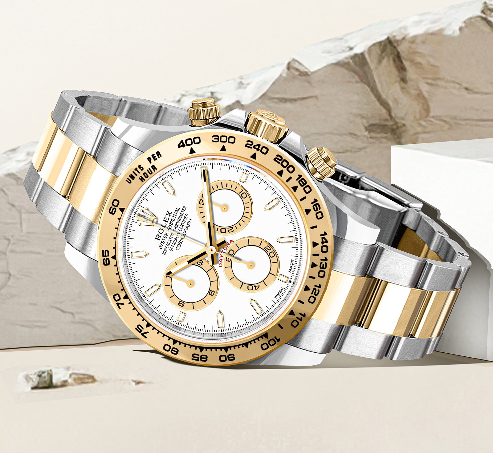 Cosmograph Daytona Yellow Gold & Steel Men's Watch 126503-0001