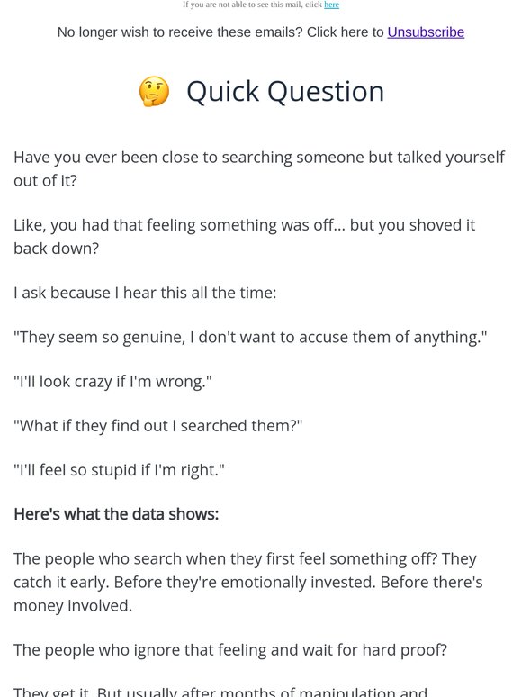 Are you talking yourself out of this?