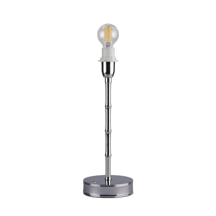 Image of Silver Bamboo Rechargeable Lamp Base - 30cm