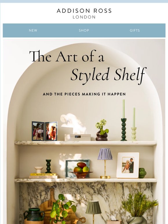 The Art of a Styled Shelf