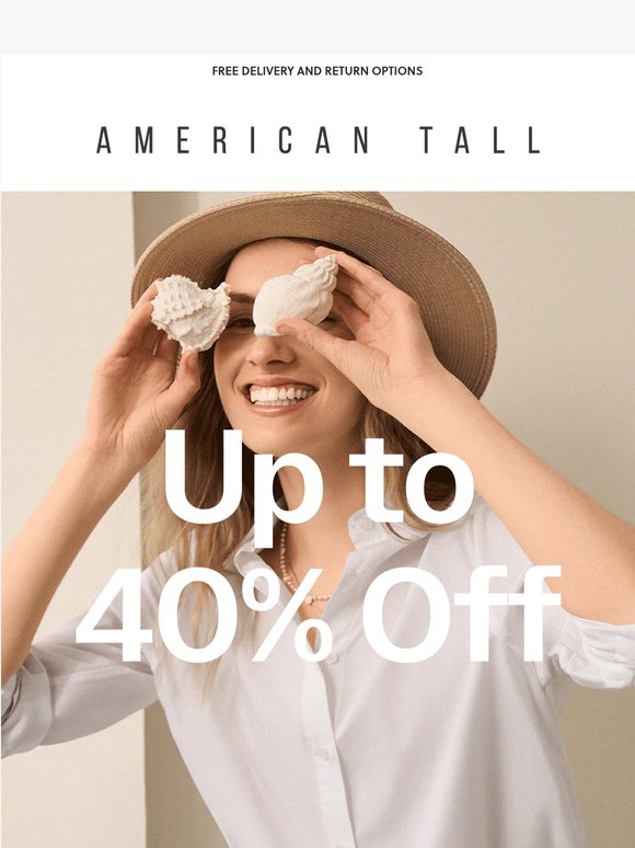 Up to 40% Off: Long Weekend Style