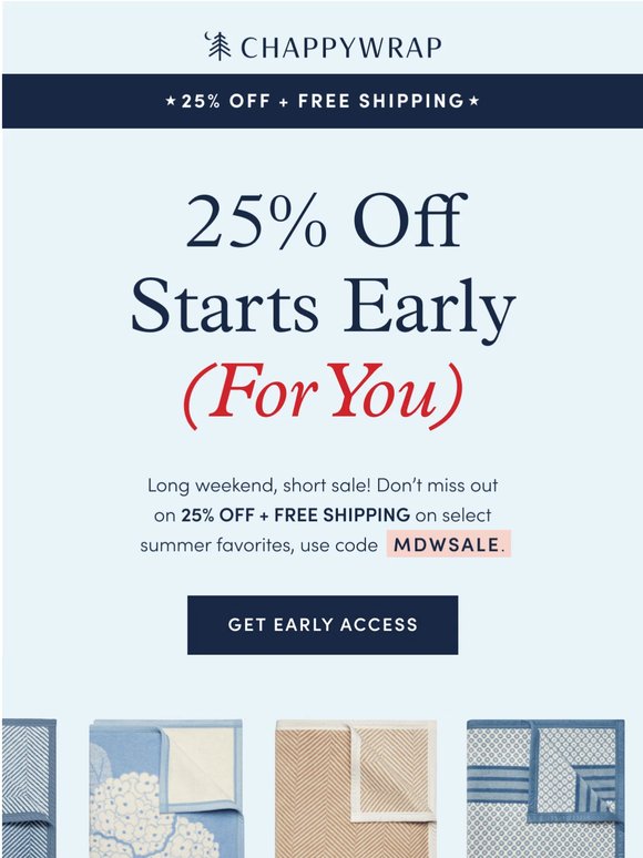 Early Access: The MDW Sale 🇺🇸