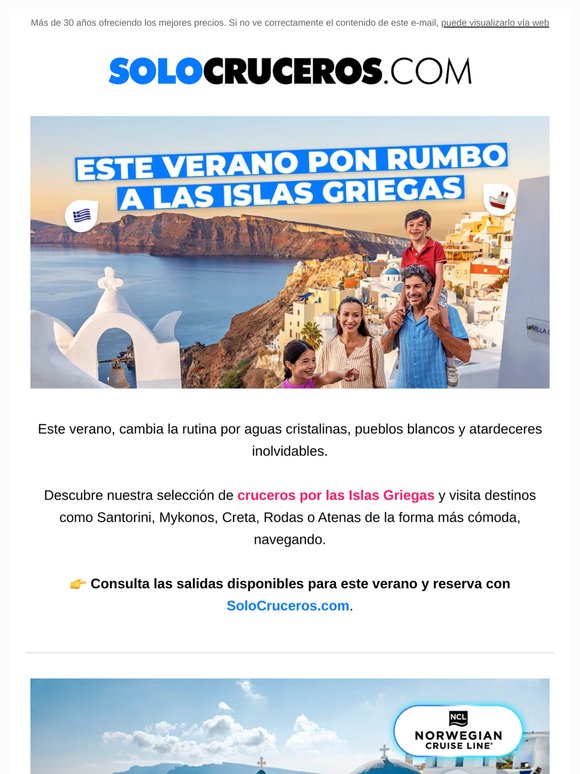 Este verano pon rumbo a las Islas Griegas 🇬🇷🚢