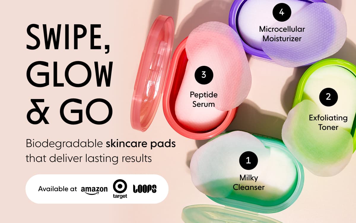 SWIPE, GLOW & GO | LOOPS SKINCARE PADS