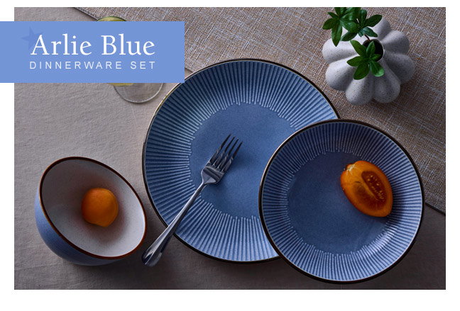 Shop Arlie Blue Dinnerware Set